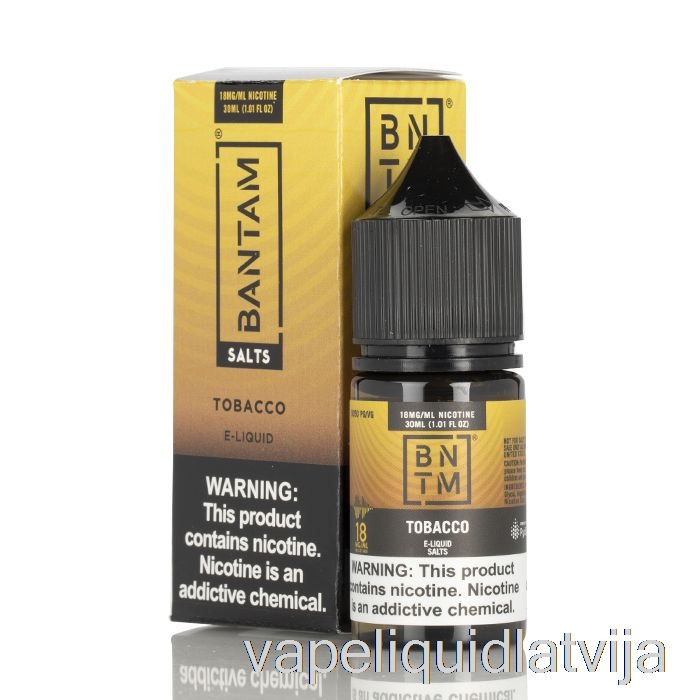 Tabakas Sāļi - Bantam Vape - 30ml 18mg Vape šķidrums